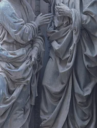 La incredulidad de Santo Tomás (detalle)